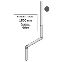 MANIVELLE GRISE DIAMETRE 14 LGR TOTALE 1800 2004134Diamètre Exter 14SIMU-ACCESSOIRES