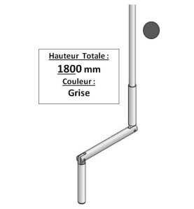 MANIVELLE GRISE DIAMETRE 14 LGR TOTALE 1800 2004134Diamètre Exter 14SIMU-ACCESSOIRES