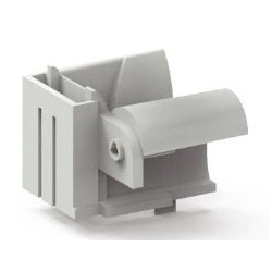 Tulipe DROITE TRADI-EXPRESS ZF-Blanche pour lame de 14 mm