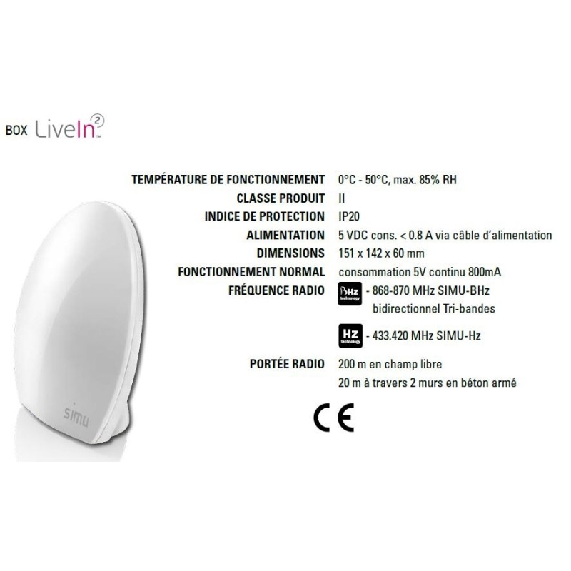 Box Domotique LIVEIN 2 2009201Box DomotiqueSIMU