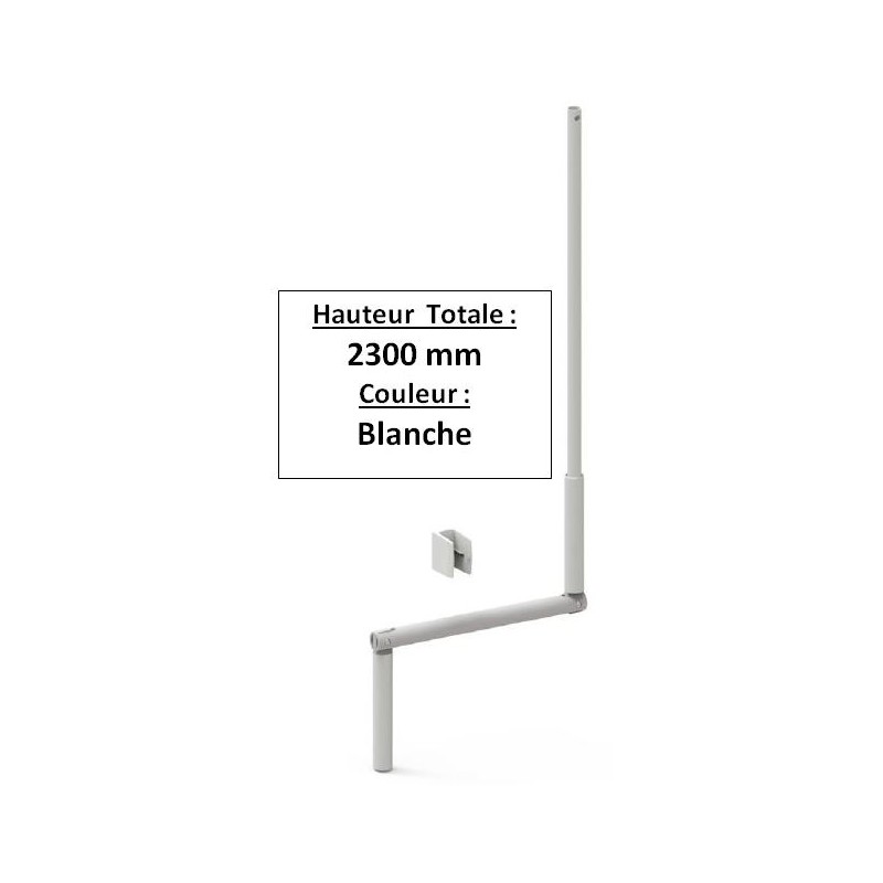 MANIVELLE BLANCHE SELECTALU. LGR TOTALE 2300 E801PDiamètre Exter 12 ZURFLUH-FELLER