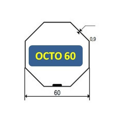 Jeux d'Adaptation Tube OCTOGONAL 60 mm 9410418Jeux AdaptationSIMU