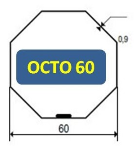 Jeux d'Adaptation Tube OCTOGONAL 60 mm 9410418Jeux AdaptationSIMU