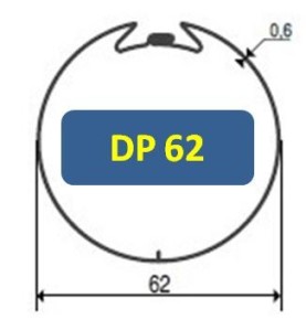 Jeux d'Adaptation Tube Rond DEPRAT 62 mm 9410307Jeux AdaptationSIMU