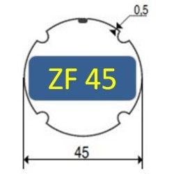 Jeux d Adaptation Tube Rond Nervuré 45 mm 9001498Accessoires LS 40SIMU