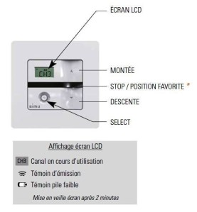 Emetteur Mural Simu 5 canaux 2008335Commandes EHZSIMU