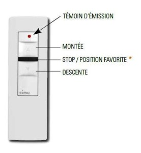 Emetteur Mobile Simu 1 canal 2008799Commandes EHZSIMU