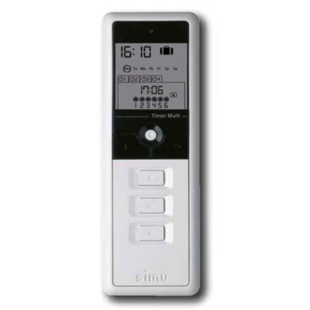 Emetteur Mobile HORLOGE Simu 6 canaux Blanc 2007830Commandes EHZSIMU