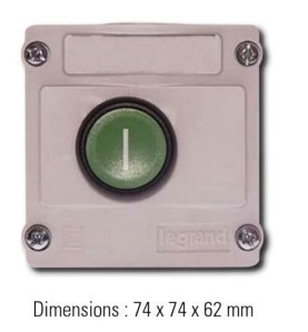 Bouton poussoir Étanche en Applique 2006756Automatismes SimuSIMU