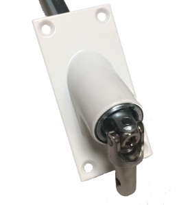 Sortie de caisson 90° Verticale 42x85-BLANCHE-6P 7 mm 816F691001Héxa 7GEIGER