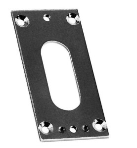 Plaque embase 40x85 -NICKELE D554Manivelles de 14SIMU-ACCESSOIRES