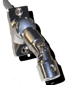 GENOUILLERE 45° NICKELEE -24X52 -D14 - CARRE 8- L 250 2004104Carré de 8SIMU-ACCESSOIRES