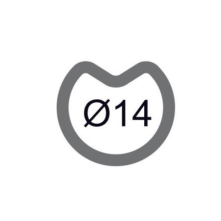 Sachet Espagnolette Pvc NOIRE pour tige 14