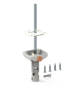 Bloc Guide 45° genouillère-MARRON-45x50- Blanc -6P 7 mm D176NGHéxa 7ZURFLUH-FELLER