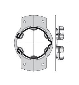 Support moteur OMEGA ( Entraxe 84 ) 9410715Support SomfySomfy