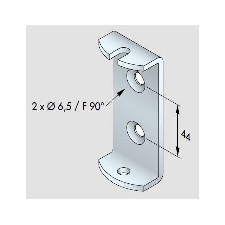Étrier Support moteur simu 44 mm 9520064Support SimuSIMU