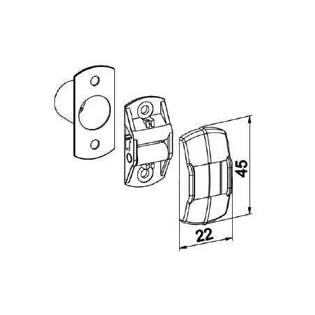 GUIDE SANGLE VERTICAL BLANC -G217