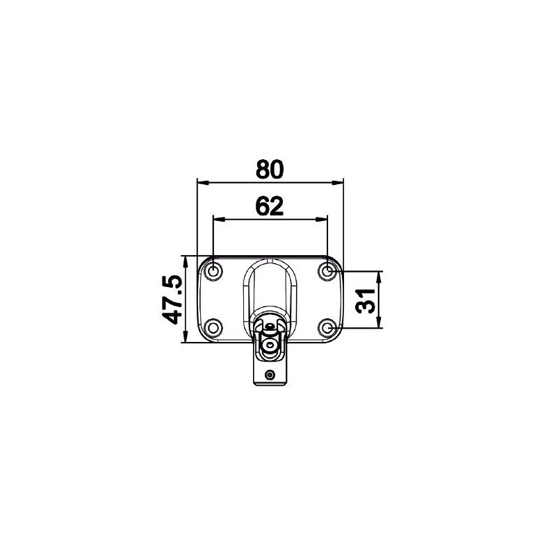 Double cardan 90 ° 80X47-Nickelé-Carre de 8 mm D591RACarré de 8ZURFLUH-FELLER