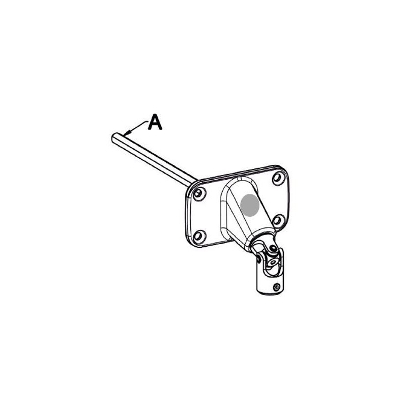 Double cardan 90 ° 80X47-Nickelé-Carre de 8 mm D591RACarré de 8ZURFLUH-FELLER