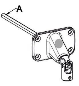 Double cardan 90 ° 80X47-Nickelé-Carre de 8 mm D591RACarré de 8ZURFLUH-FELLER