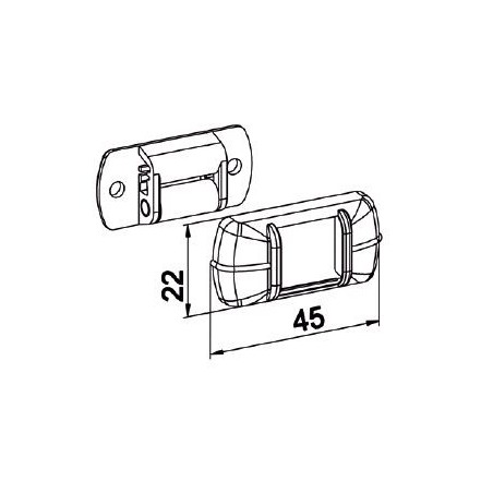 GUIDE SANGLE HORIZONTAL BLANC -G218