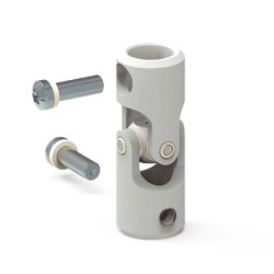 Genouillère Acier Blanche D18 Extérieur. D12/D12