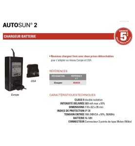 CHARGEUR DE BATTERIE 9020638Motorisation SolaireSIMU