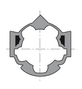 Jeux d Adaptation Tube hexagonal Bubendorff 48 mm 9410309Jeux AdaptationSIMU