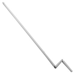 Manivelle BLANCHE alu diam 15 Long tot 1200