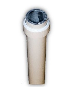 Manivelle BLANCHE alu diam 15 Long tot 1200 GB211200Diamètre Exter 15 SIMU-ACCESSOIRES