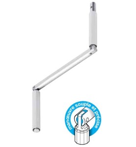 POIGNEE DE MANIVELLE BLANCHE-510F158 510F158Diamètre Exter 15 GEIGER