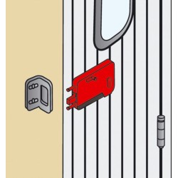 Serrure Réversible pour porte de garage Coulissante