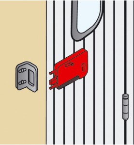 Serrure Réversible pour porte de garage Coulissante TDEA571301Pièces détachées Portes de garageTIRARD et BURGAUD