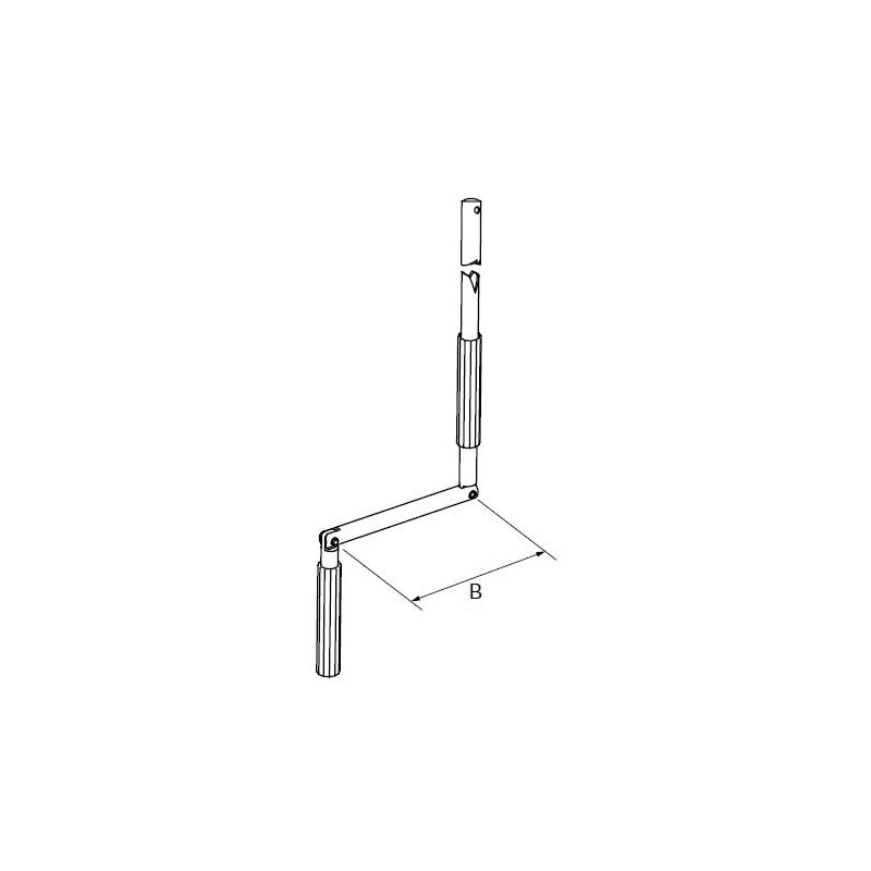 MANIVELLE BLANCHE DIAMETRE 14 LGR TOTALE 1500 2004131Diamètre Exter 14SIMU-ACCESSOIRES