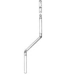 MANIVELLE BLANCHE DIAMETRE 14 LGR TOTALE 1500 2004131Diamètre Exter 14SIMU-ACCESSOIRES