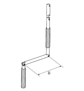 MANIVELLE BLANCHE DIAMÈTRE 14 LGR TOTALE 1800 2004132Diamètre Exter 14SIMU-ACCESSOIRES