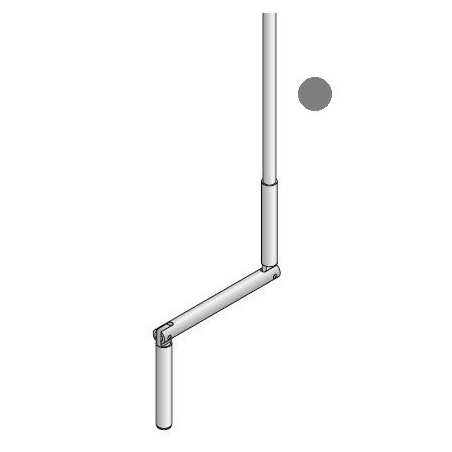MANIVELLE GRISE DIAMETRE 14 LGR TOTALE 1800