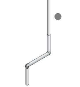 MANIVELLE GRISE DIAMETRE 14 LGR TOTALE 1800 2004134Diamètre Exter 14SIMU-ACCESSOIRES