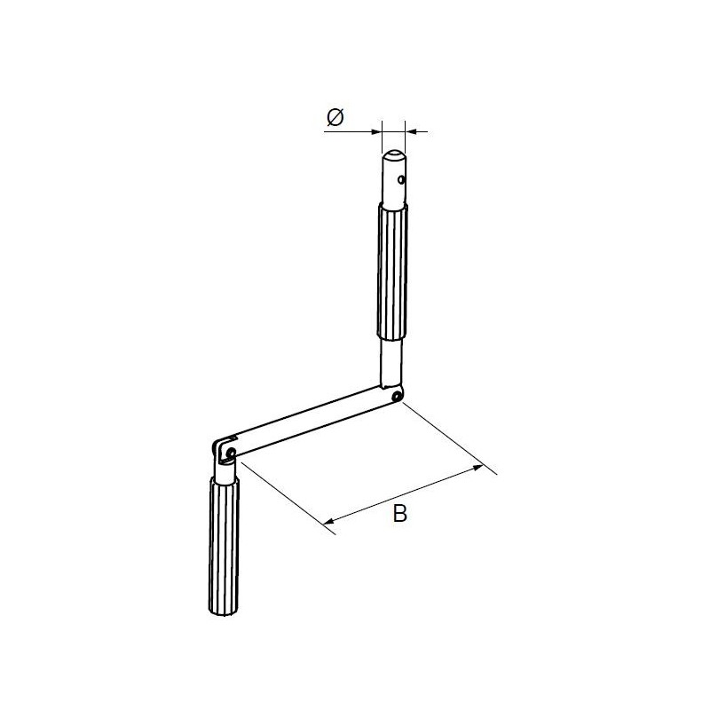 POIGNEE DE MANIVELLE BLANCHE -2004165 2004165Diamètre Exter 14SIMU-ACCESSOIRES