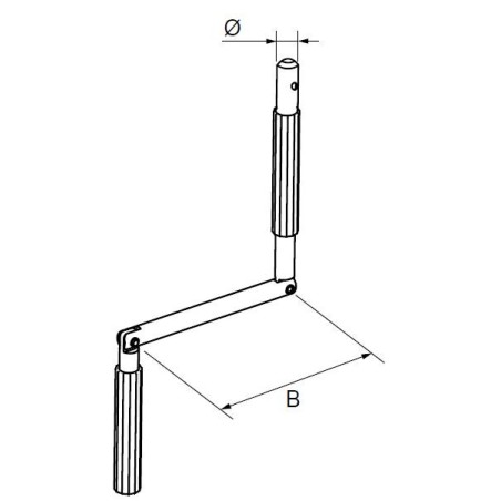 POIGNEE DE MANIVELLE BLANCHE -2004165 2004165Diamètre Exter 14SIMU-ACCESSOIRES