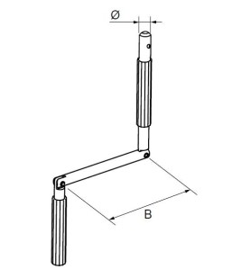 POIGNEE DE MANIVELLE BLANCHE -2004165 2004165Diamètre Exter 14SIMU-ACCESSOIRES
