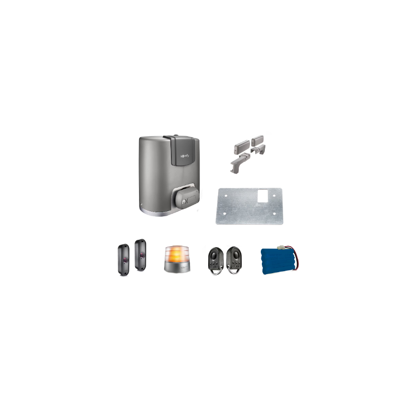 KIT MOTORISATION PORTAIL COULISSANT SOMFY ELIXO 3S IO PACK CONFORT