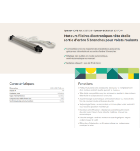 Moteur 20 Nm FILAIRE ARRET AUTOMATIQUE TYMOOV 20 FE