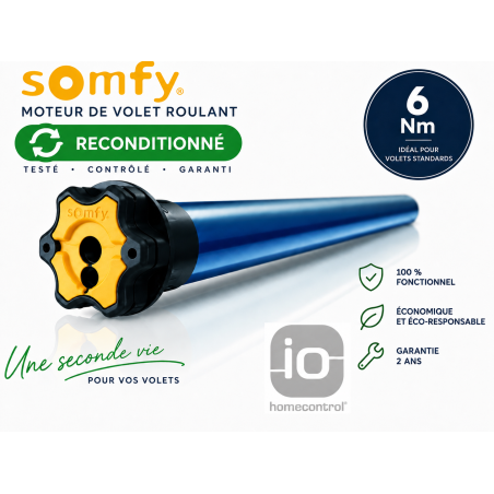 MOTEUR SOMFY LT 50-OXIMO IO 6/17 RECONDITIONNE 1032700