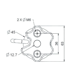Moteur ECKERMANN Radio compatible RTS 40/17 – Ø45 mm