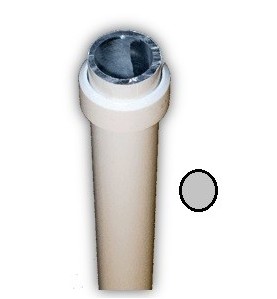 Manivelle GRISE alu diam 13 Long tot 1800 GB11800Diamètre Exter 13 GEIGER