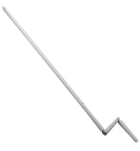 Manivelle BLANCHE alu diam 13 Long tot 1600 GB81600Diamètre Exter 13 GEIGER