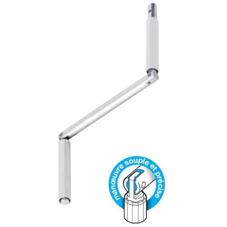 POIGNEE DE MANIVELLE BLANCHE-510F166 510F166Diamètre Exter 13 GEIGER