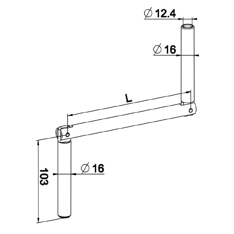 POIGNEE DE MANIVELLE BLANCHE -F321A F321ABas de ManivellesZURFLUH-FELLER