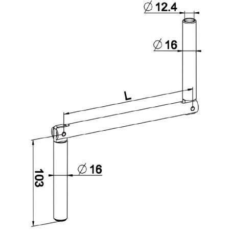 POIGNEE DE MANIVELLE BLANCHE -F321A